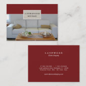 Sofainszenierungs-/Stager-Foto-Geschäfts-Karte Visitenkarte (Vorne/Hinten)