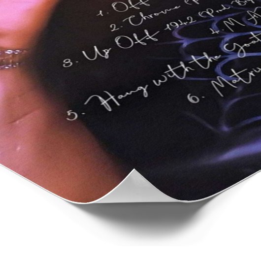 Sofaygo nach mir Abdeckung mit Texten Poster (Ecke)