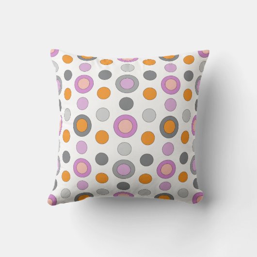 Soffkudde Cirkulär vit Kissen (Rückseite)