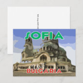 Sofia, Besuch Bulgariens Postkarte (Vorne/Hinten)