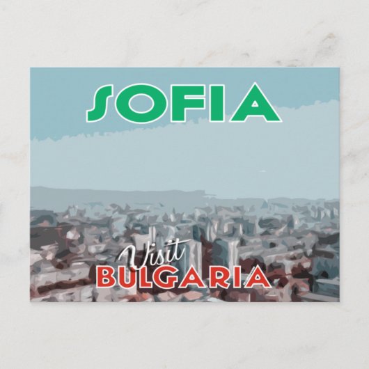 Sofia, Besuch Bulgariens Postkarte (Vorderseite)