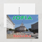 Sofia, Besuch Bulgariens Postkarte (Vorne/Hinten)