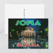 Sofia, besuchen Sie Bulgarien... Postkarte (Vorne/Hinten)