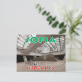 Sofia, besuchen Sie Bulgarien... Postkarte (Stehend Vorderseite)