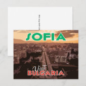Sofia, besuchen Sie Bulgarien... Postkarte (Vorne/Hinten)