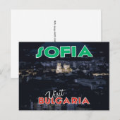 Sofia, besuchen Sie Bulgarien... Postkarte (Vorne/Hinten)