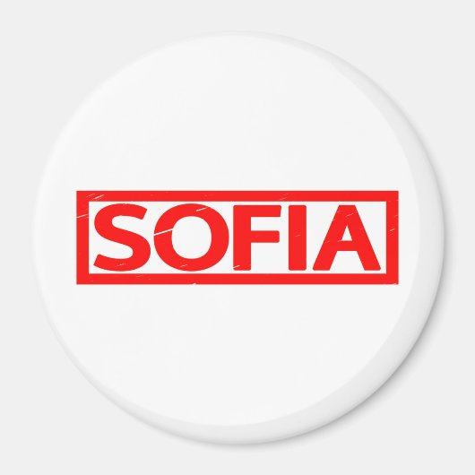 Sofia-Briefmarke Magnet (Vorne)