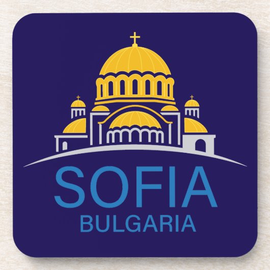 Sofia Bulgaria European Union Getränkeuntersetzer (Vorderseite)