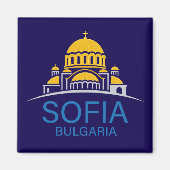 Sofia Bulgaria European Union Magnet (Vorne)