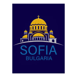 Sofia Bulgaria European Union Poster