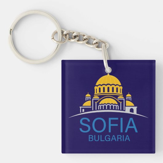 Sofia Bulgaria European Union Schlüsselanhänger (Vorderseite)