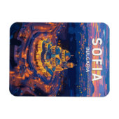 Sofia Bulgaria Illustration Travel Art Vintag Magnet (Horizontal)