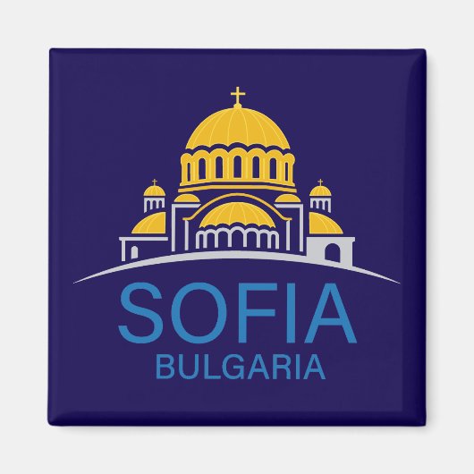 Sofia Bulgarien Europäische Union Magnet (Vorne)