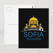 Sofia Bulgarien Europäische Union Postkarte (Vorne/Hinten)