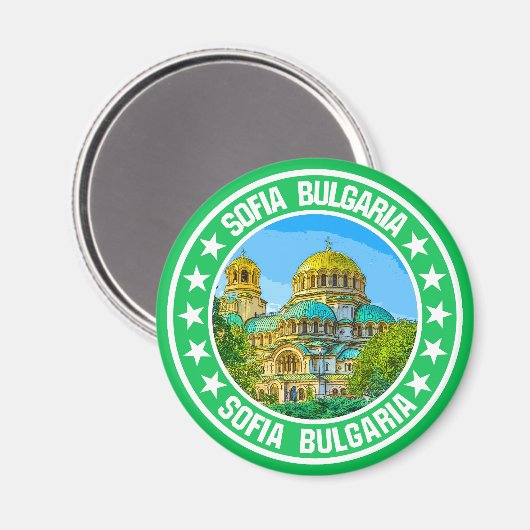 Sofia Bulgarien Magnet (Vorderseite/Rückseite)