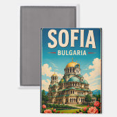 🧲 Sofia Bulgarien Reise Erinnerung 🌃 Magnet (Vorderseite/Rückseite)