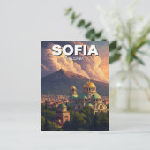 Sofia Bulgarien Reise Postkarte (Stehend Vorderseite)