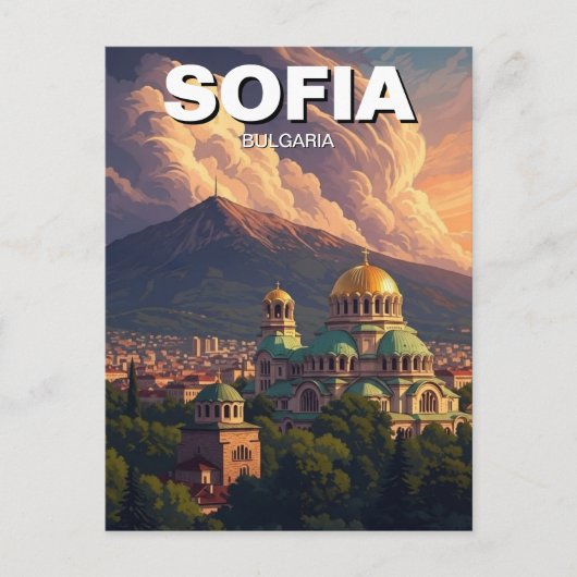 Sofia Bulgarien Reise Postkarte (Vorderseite)