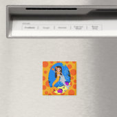 Sofia die Orange Meerjungfrau und Dolphin Magnet (In Situ (Geschirrspüler))