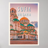 Sofia - Die Stadt der bulgarischen Kontrasten Poster (Vorne)