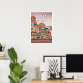 Sofia - Die Stadt der bulgarischen Kontrasten Poster (Heimbüro)
