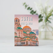 Sofia - Die Stadt der bulgarischen Kontrasten Postkarte (Stehend Vorderseite)