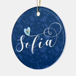 Sofia-Flagge im Herzen Bulgariens Keramik Ornament