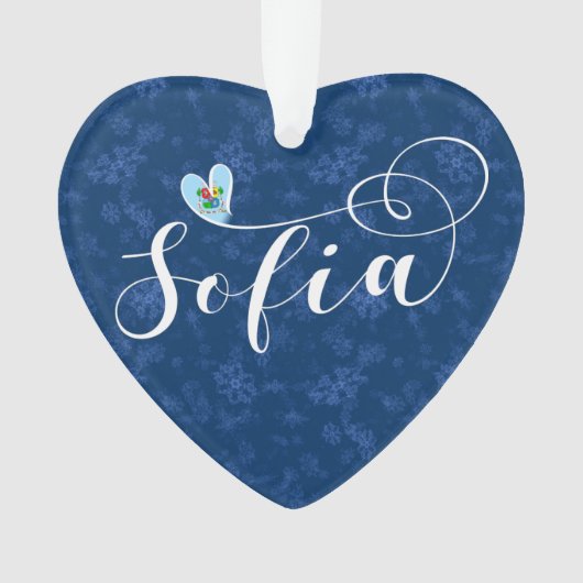 Sofia-Flagge im Herzen Bulgariens Ornament (Vorderseite)