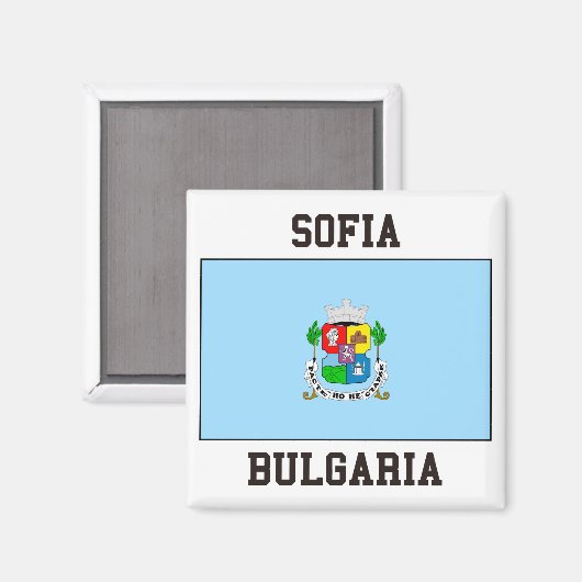 Sofia-Flagge Magnet (Vorderseite/Rückseite)