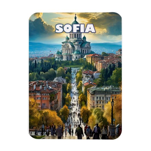 Sofia, Hauptstadt mit vielen Charmen Magnet (Vertikal)