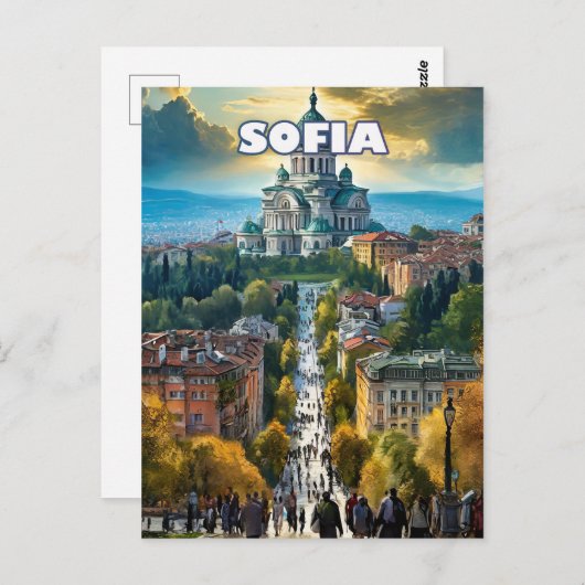 Sofia, Hauptstadt mit vielen Charmen Postkarte (Vorne/Hinten)