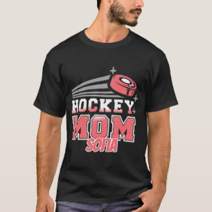 Sofia Hockey-Mama mit Puck Womens T-Shirt