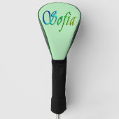 Sofia Ihr Name In Farbe, Golf Headcover (Vorderseite)