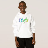 Sofia Ihr Name In Farbe, Hoodie (Vorne ganz)
