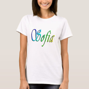 Sofia Ihr Name In Farbe, T-Shirt
