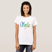 Sofia Ihr Name In Farbe, T-Shirt (Vorne ganz)