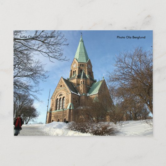 Sofia Kirche, Stockholm, Foto O... Postkarte (Vorderseite)