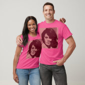 Sofia Loren in Maroon T-Shirt (Unisex)