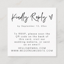 SOFIA Modern Simple Clean QR Code UAWG Square Card Quadratische Visitenkarte