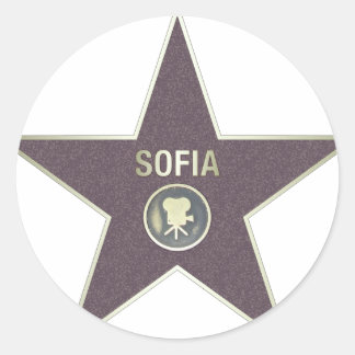 SOFIA-MOVIE-STAR RUNDER AUFKLEBER