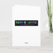 Sofia -  Name in Lights greeting card (Photo) Karte (Rückseite)