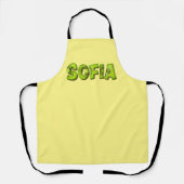 Sofia Name Kiwi Design Küchenschürze Schürze (Vorderseite)
