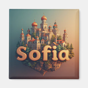 🧲 Sofia-Reise-Souvenir für Urlaubserinnerungen ❤️ Magnet