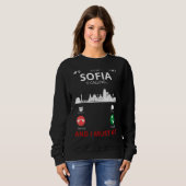 Sofia ruft Bulgarien Souvenir an Sweatshirt (Vorne ganz)