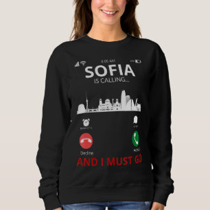Sofia ruft Bulgarien Souvenir an Sweatshirt