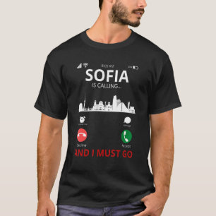 Sofia ruft Bulgarien Souvenir an T-Shirt
