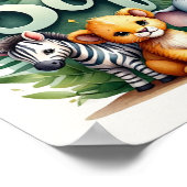 Sofia Safari Kinderzimmer Poster (Ecke)