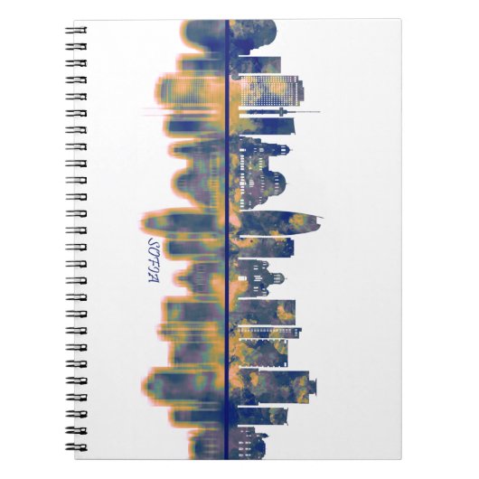 Sofia Skyline Notizblock (Vorderseite)