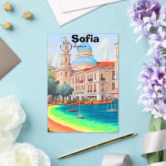 Sofia Travel Poster Sofia Poster Wall Art Bulgaria Acryleinladungen