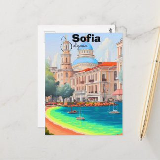 Sofia Travel Poster Sofia Poster Wall Art Bulgaria Postkarte